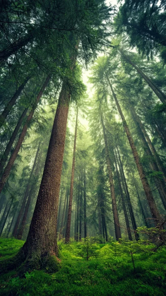 High-resolution photos of lush forests