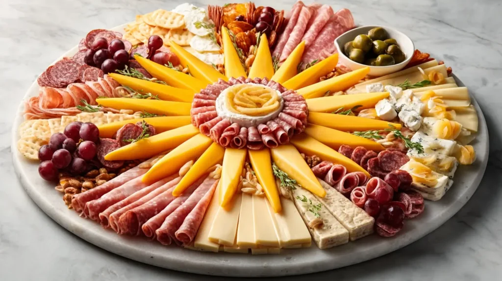 food selection in a circular shape