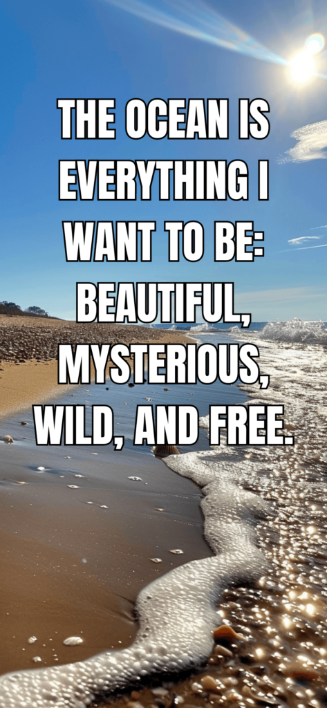the ocean is everything quote; beachy backgrounds for iphone