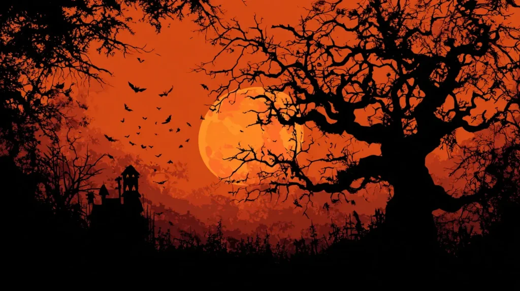 Halloween scene