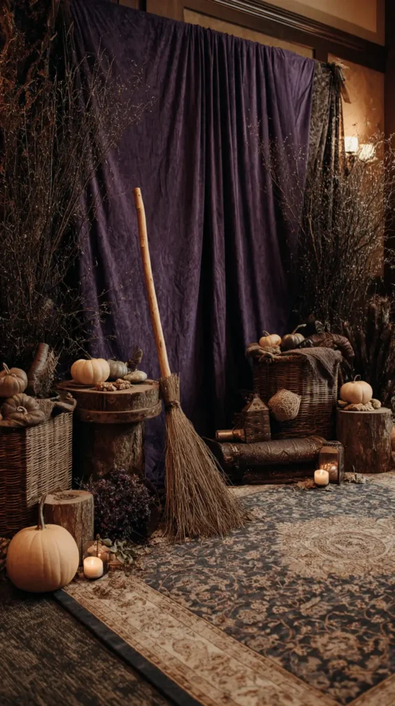 witch broom, Halloween party ideas
