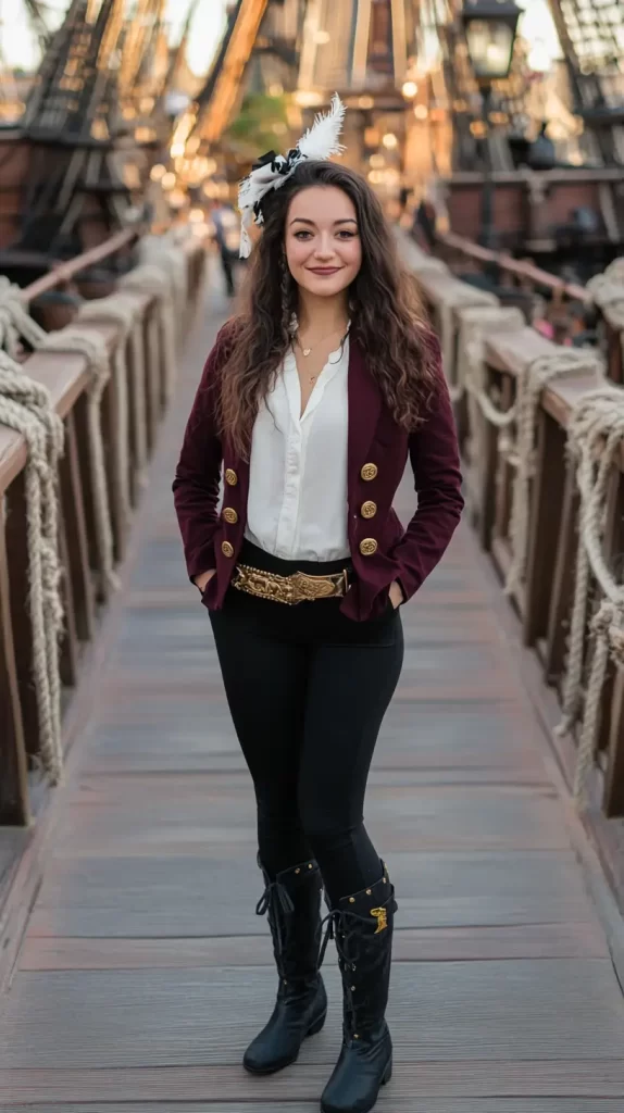 woman dressed as Captain Hook