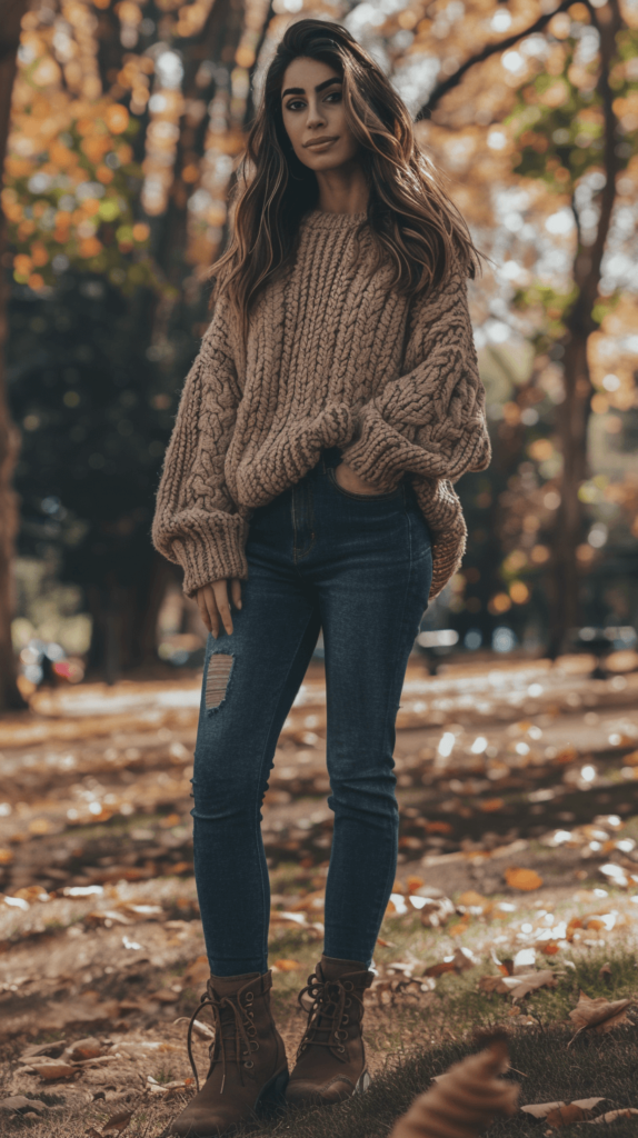 cozy sweater with jeans; Amazon must have clothes