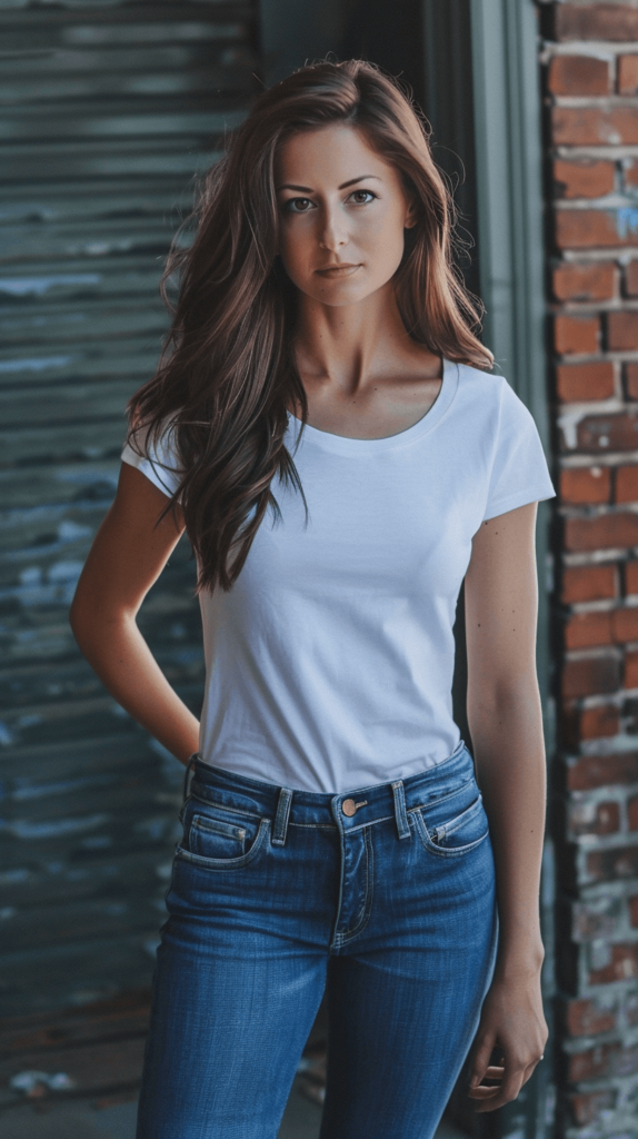 woman in a white tee; Amazon Must have clothes