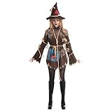 Spooktacular Creations Adult Women Scary Scarecrow Costume for Halloween Dress up Party