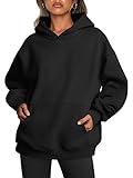 Trendy Queen Womens Oversized Hoodies Fleece Sweatshirts Long Sleeve Sweaters Pullover Fall Outfits with Pocket