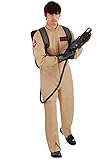 Adult Ghostbusters Halloween Costume, Deluxe Ghostbusters Jumpsuit for Men, Ghostbusters Proton Pack