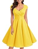 Bbonlinedress Women Short 1950s Retro Vintage Cocktail Party Swing Dresses