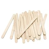 KTOJOY 200 Pcs Craft Sticks Ice Cream Sticks Natural Wood Popsicle Craft Sticks 4.5 inch Length Treat Sticks Ice Pop Sticks for DIY Crafts