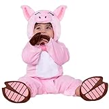 Spooktacular Creations Pink Baby Unisex Piggy Costume for Infant Toddler Halloween Trick or Treat Party, Farm Dress Up Party