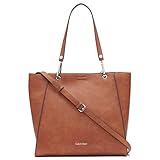 Calvin Klein Reyna North/South Tote, Caramel Combo