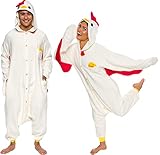 Funziez! Adult Onesie Halloween Costume - Animal and Sea Creature - Plush One Piece Cosplay Suit for Adults, Men and Women