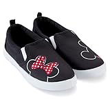 Disney Ladies Mickey and Minnie Shoes - Ladies Classic Mickey and Minnie Mouse Slip On Sneakers Mickey and Minnie Mouse Canvas Slip On Sneakers things to buy on amazon for disney