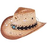 Retro Rodeo Wild Western Cowboy Hats for Men and Women - Bull Style