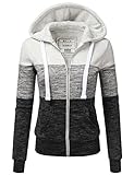 DOUBLJU Lightweight Thin Zip-Up Hoodie Jacket for Women with Plus Size