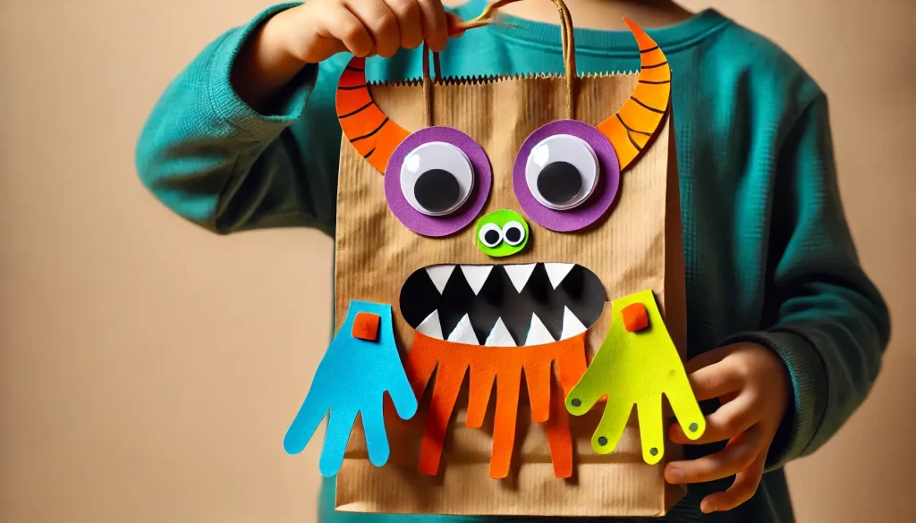 paper bag monster craft