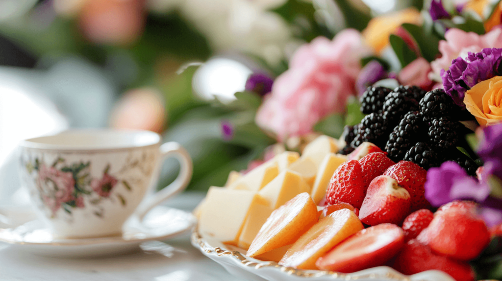 fruit and cheese platter