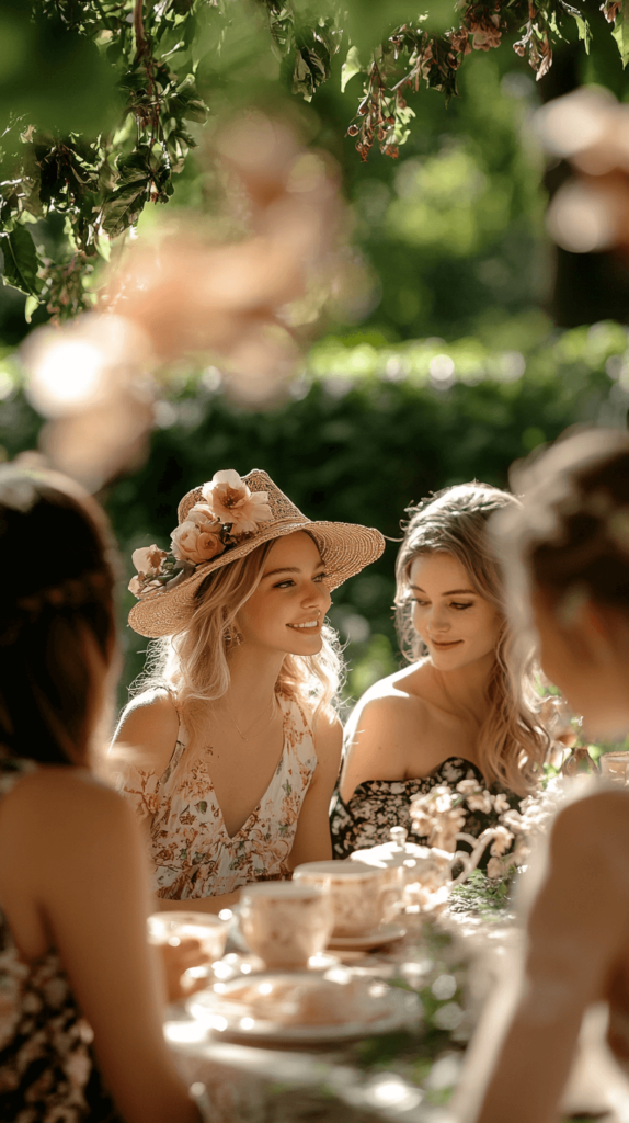 women at a tasting outdoors