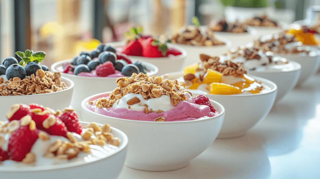 yogurt and granola station