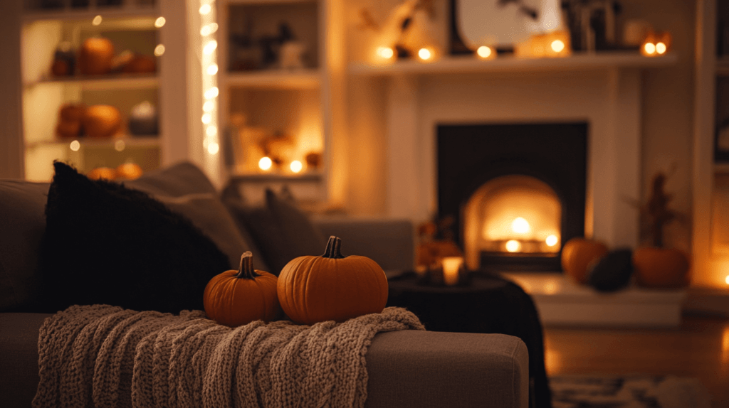 living room decorations for Halloween