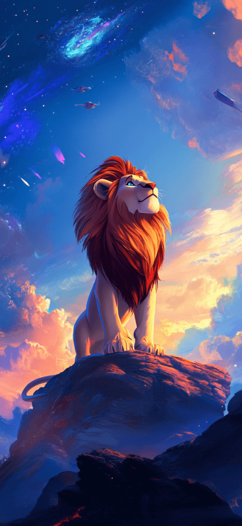 Animated Lion King Disney Wallpaper scene