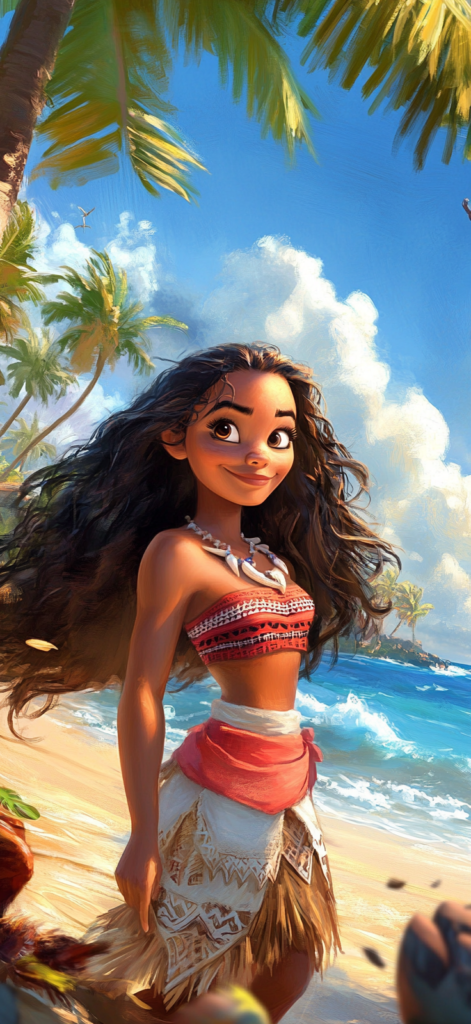 Moana at the beach