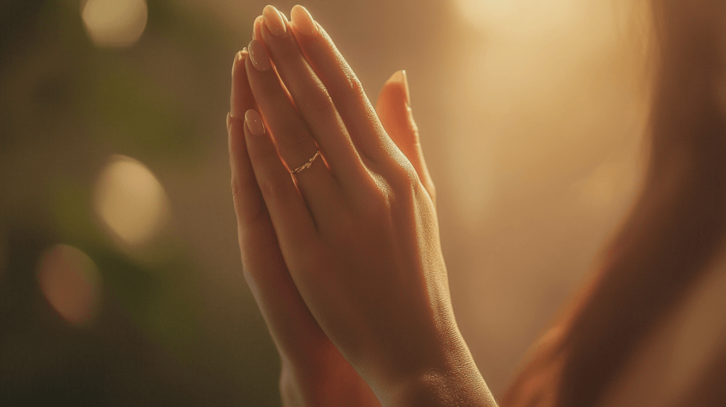 prayer for strength, praying hands