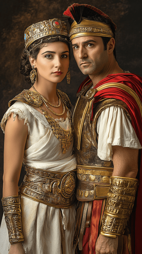 Cleopatra and Caesar costumes