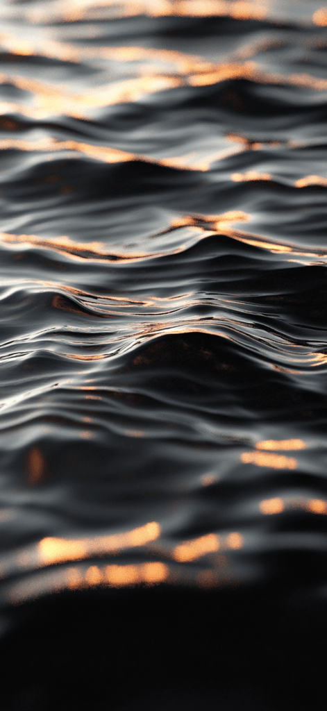 close-up of dark water with ripples