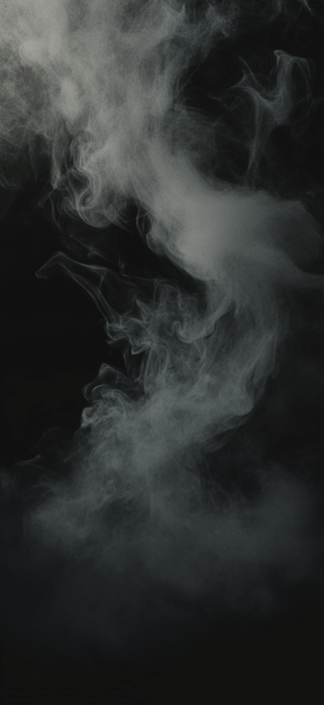 black background with gray smoke; dark aesthetic background