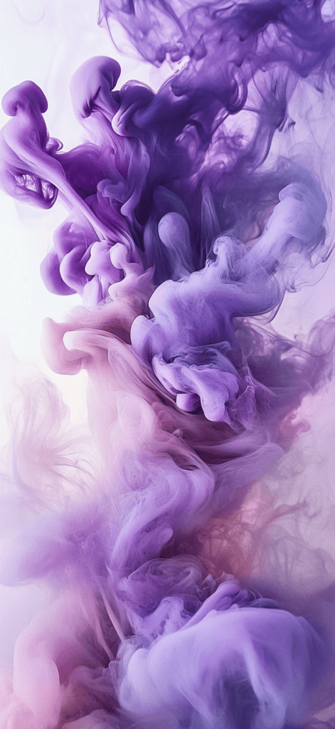 fluid purple ink swirls