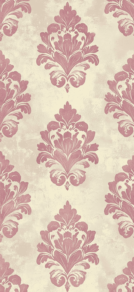 Victorian damask pink