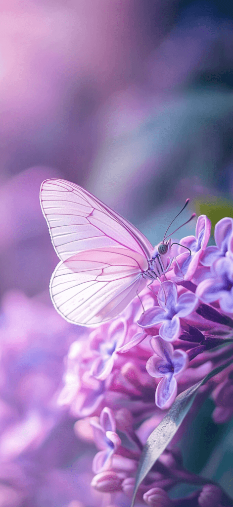 delicate purple butterfly