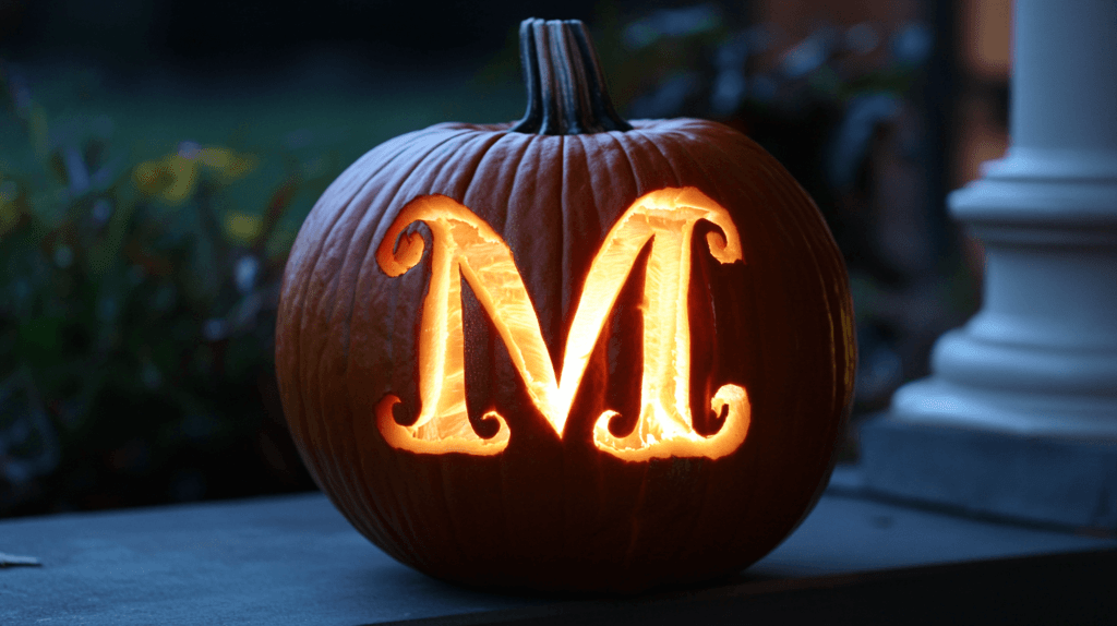 monogram pumpkin