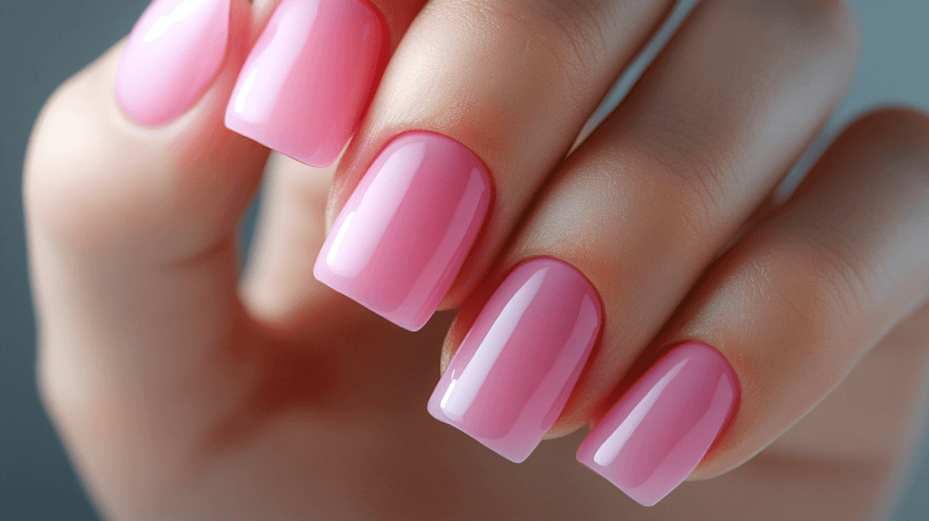 ombre pink manicure; nail colors