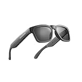 OhO Smart Glasses,Polarized Sunglasses with Bluetooth Speaker,Athletic/Outdoor UV Protection and Voice Control,Unisex (Grey Lens)