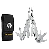 LEATHERMAN, Wingman Multitool with Spring-Action Pliers and Scissors, Stainless Steel with Nylon Sheath