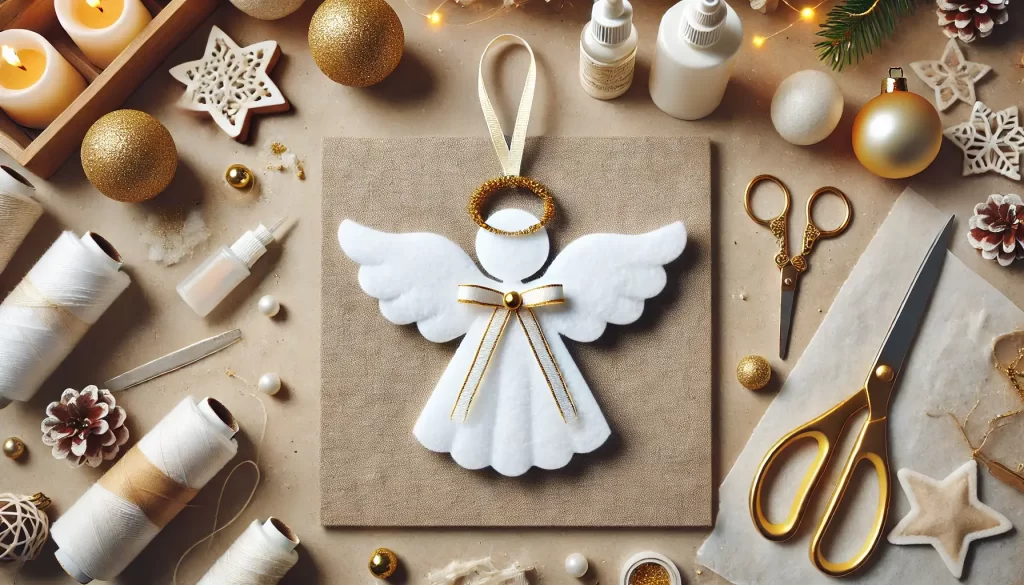 angel felt ornament