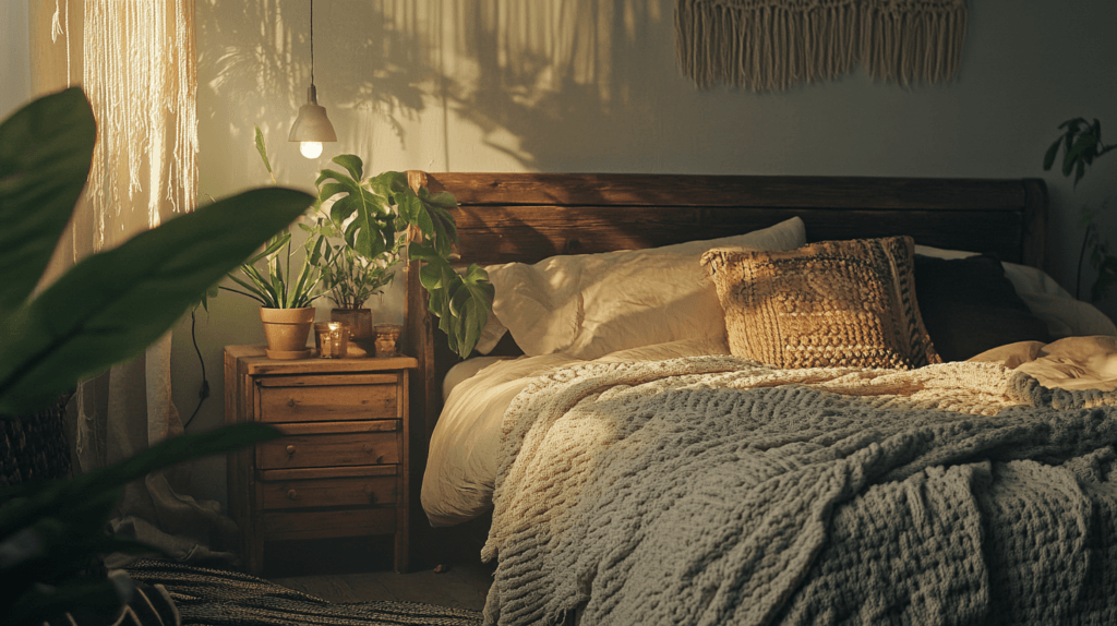 natural looking bedroom