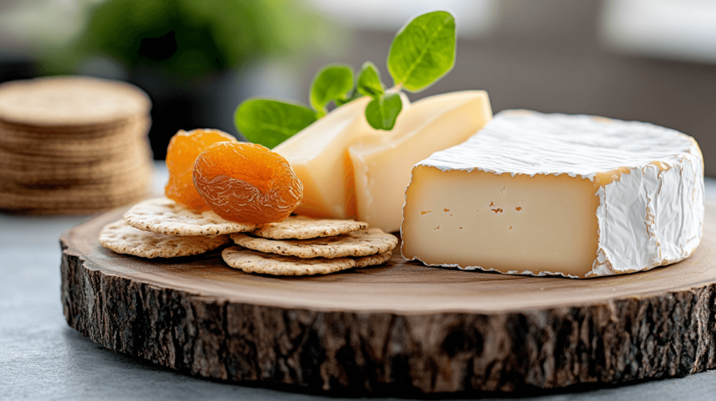 cheese and crackers display