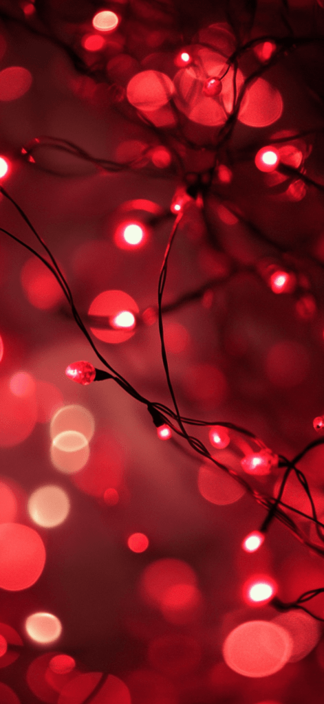 red Christmas lights