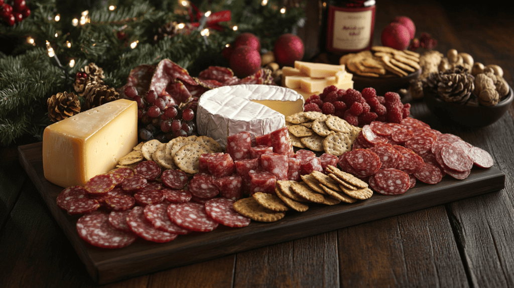 christmas charcuterie platter