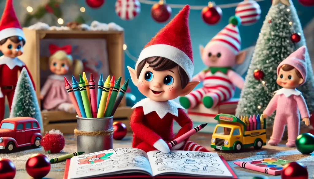 elf on the shelf coloring