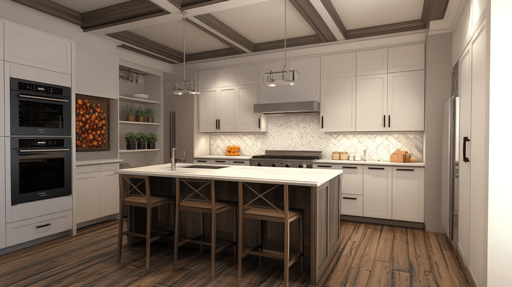 modern looking kitchen in an apartment