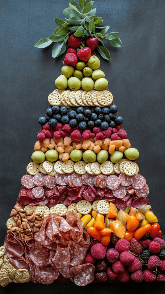 food forming the shape of a party hat