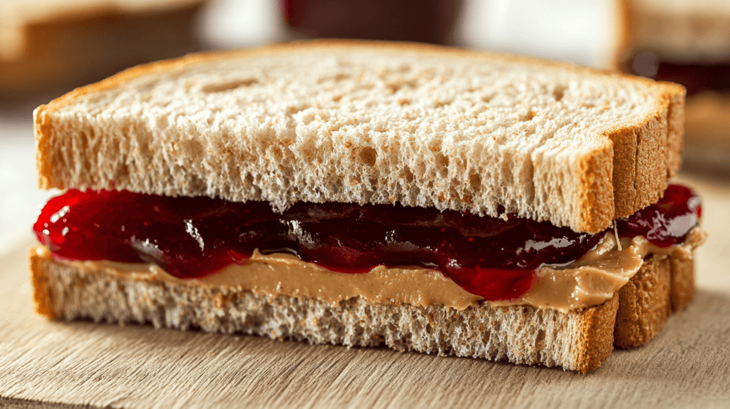 sunbutter and jelly sandwich 