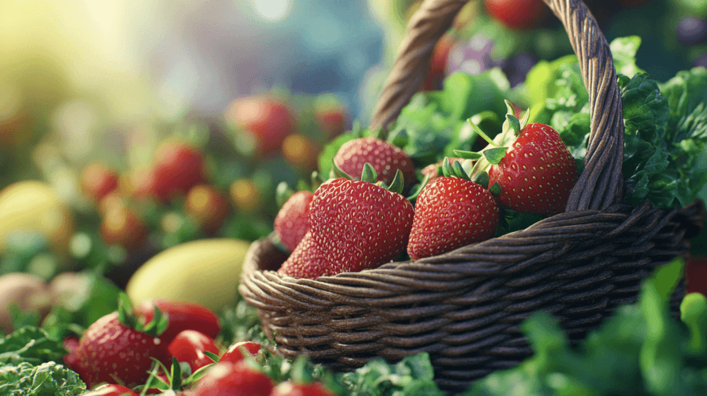 basket of fresh strawberries