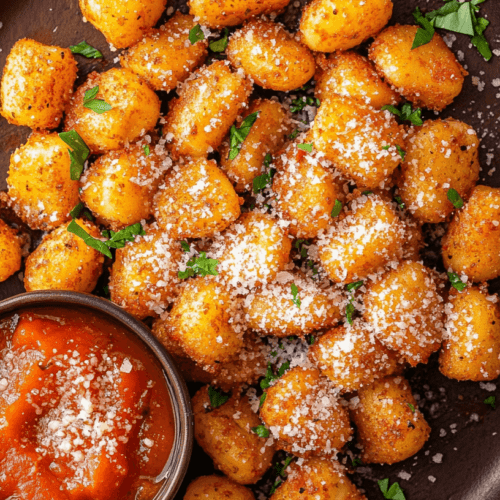 air fryer large plate with marinara