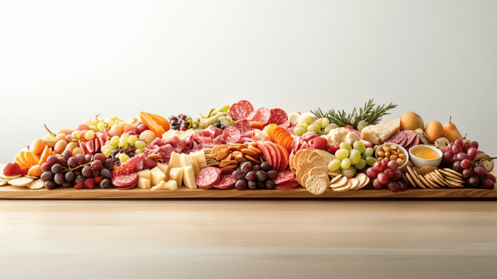 abundant spread of a charcuterie board for party