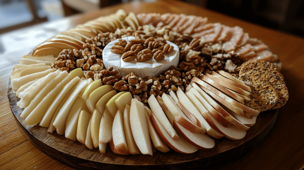 round charcuterie board platter